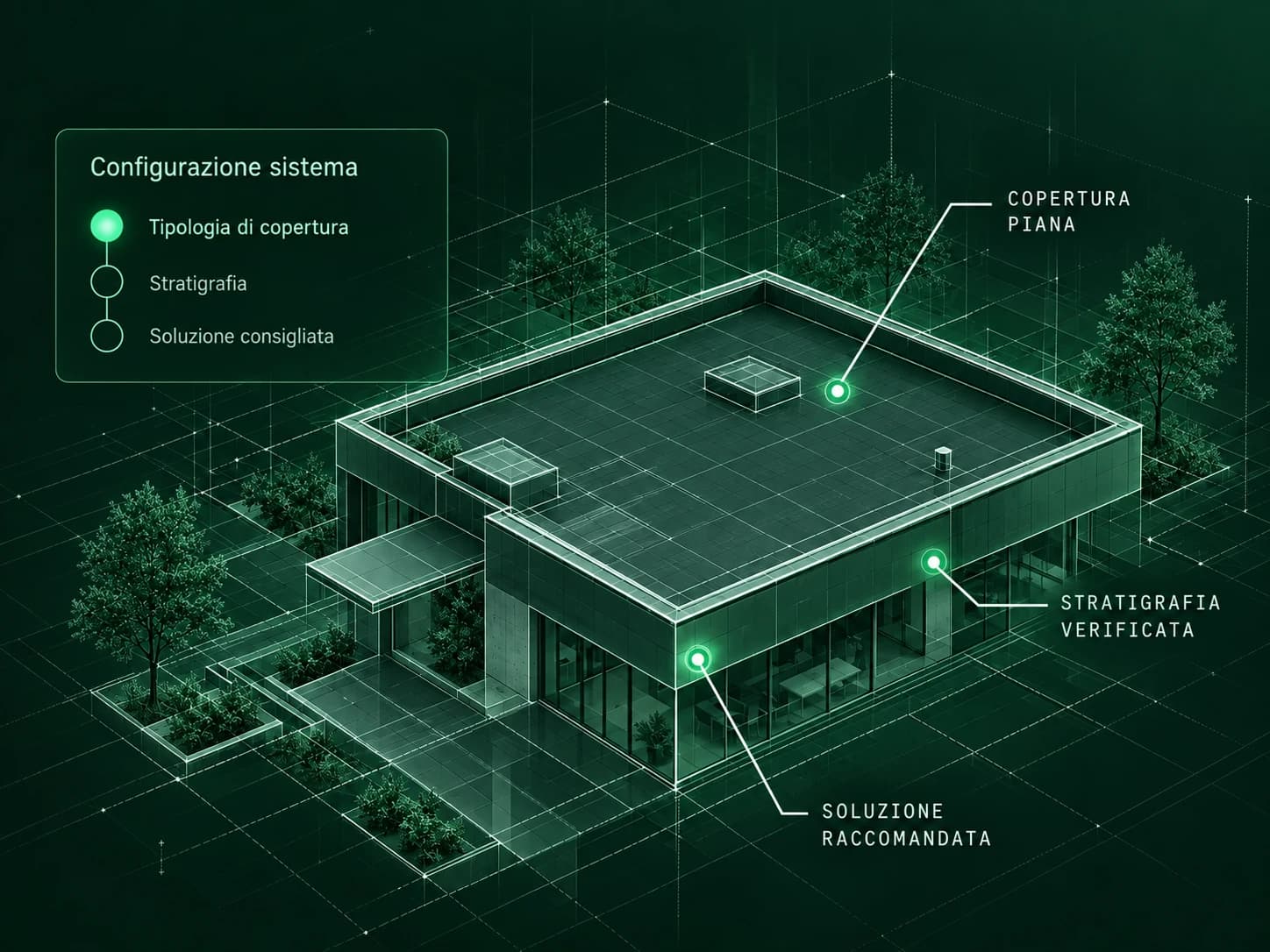 Tecnico RESTEC durante verifica di copertura con supporto digitale al progetto